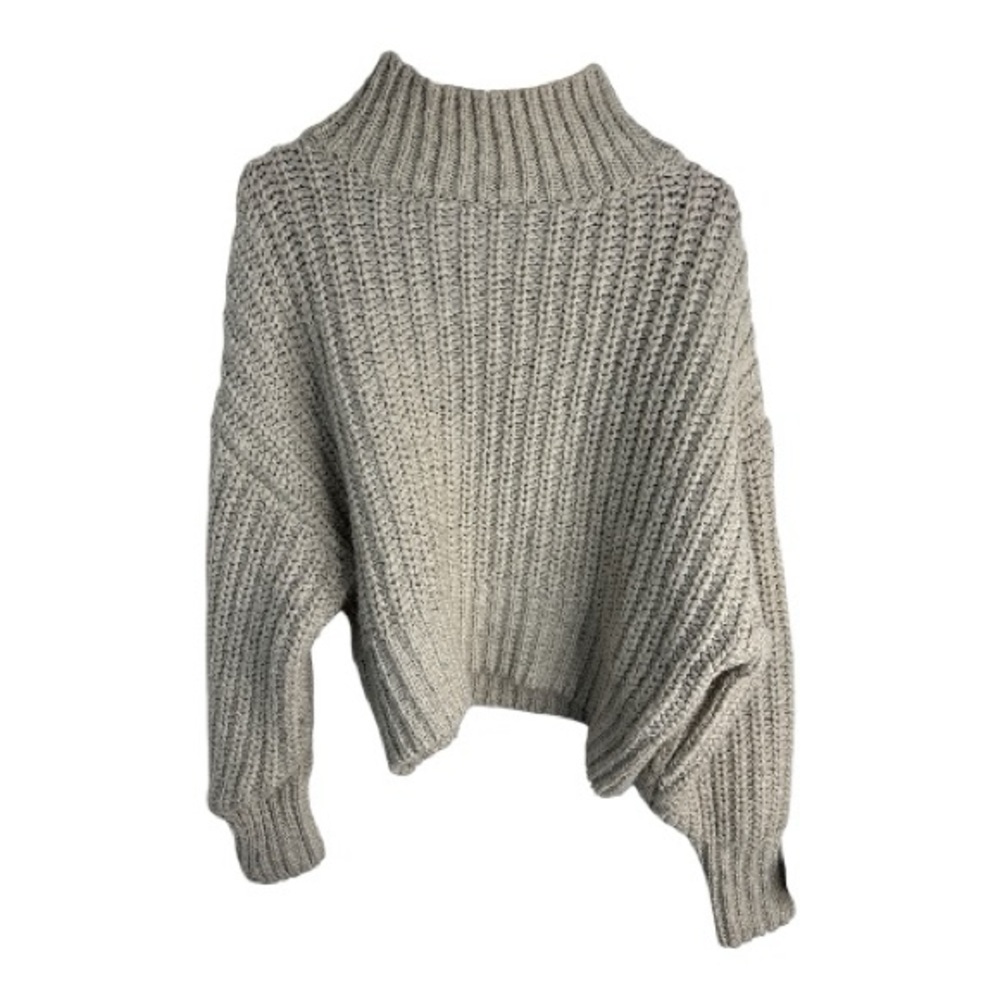 H&M Women’s Cream Cowl Neck Cozy Chunky Sweater Size S